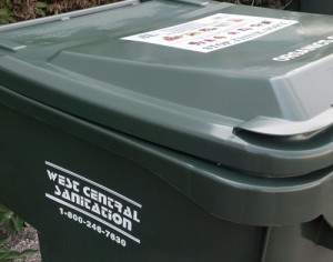 West Central Sanitation Green Compost Bin