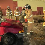Hutchinson Fire Department Training cutting car open