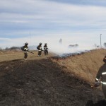 Hutchinson Fire Department Training grass fire
