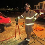 Hutchinson Fire Department Training at night